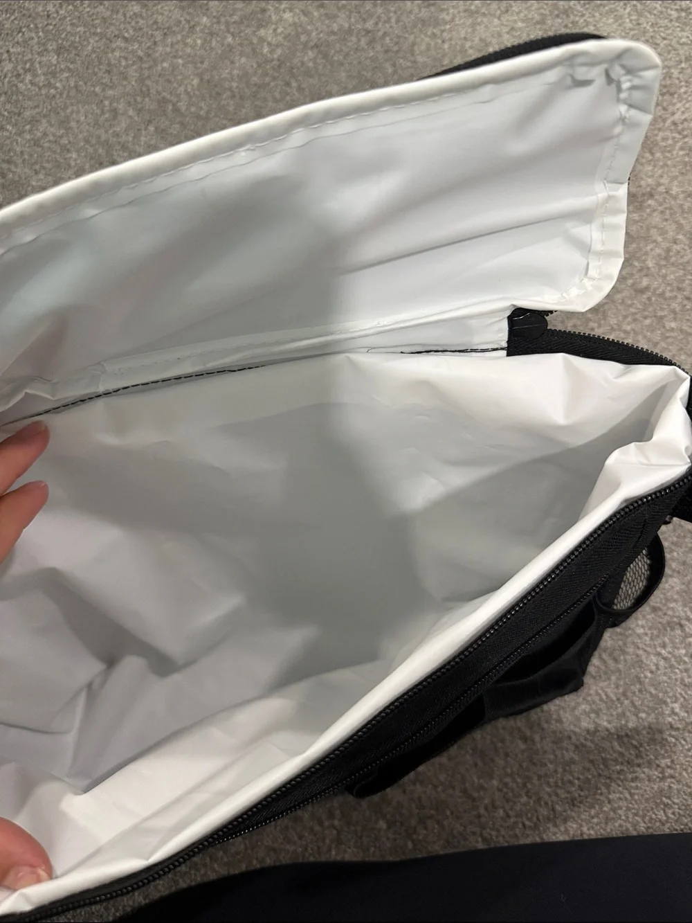 Black Crossbody Organizer Bag for babies